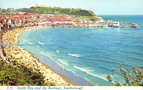 R330975 Scarborough South Bay and the Harbour D H Greaves 1961