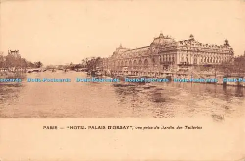 R329583 Paris Hotel Palais D Orsay vue Prise du Jardin des Tuileries