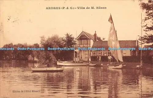 R329610 Ardres P d C Villa de M Henon Edition de l Hotel Menard 1933