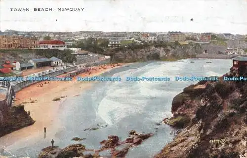 R329661 Newquay Towan Beach Valentine Valesque Serie 1927