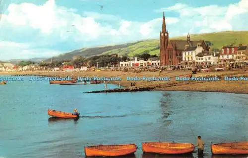 R331104 Große Postkarte The Boating Beach 1973