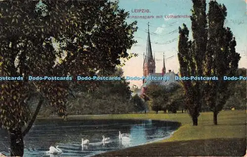 R334714 Leipzig Johannapark mit Lutherkirche Theodor Althoff 1921