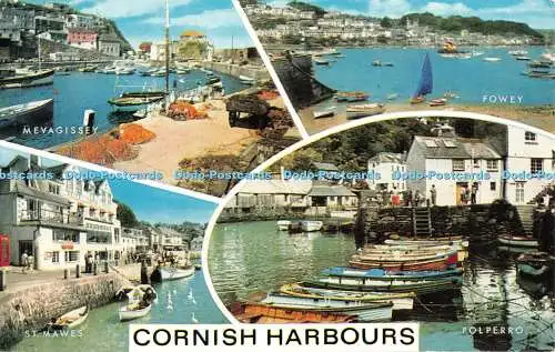 R331119 Cornish Harbours St Mawes Polperro Mevagissey Fowey J Salmon Cameracolou
