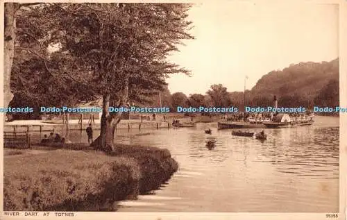 R331150 River Dart at Totnes Photochrom