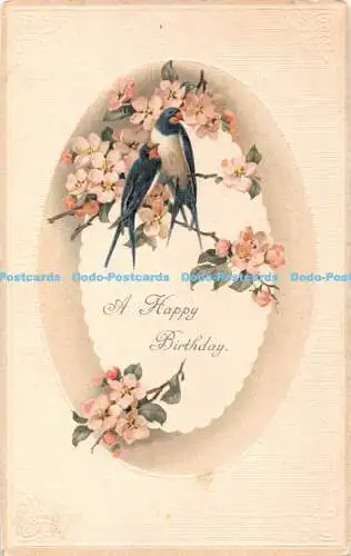 R334799 Grußkarte A Happy Birthday M S T B 1059 1914