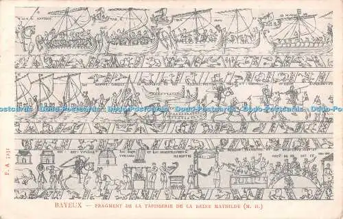 R333064 F A 5231 Bayeux Fragment de la Tapisserie de la Reine Mathilde M H