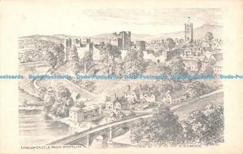 R333079 Ludlow Castle aus Whitcliff R H Penton Tokim Produktion Die Buchhandlung