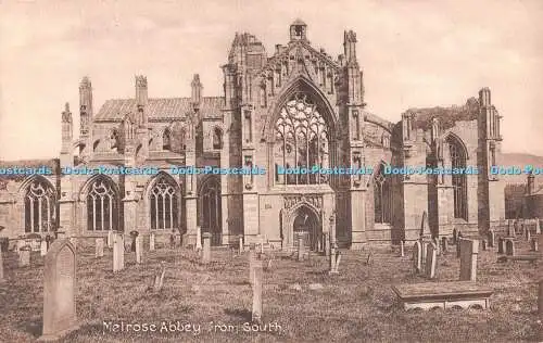 R333102 Melrose Abbey von South H D Hood