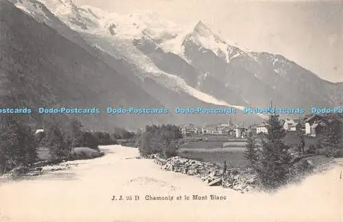 R331371 Chamonix et le Mont Blanc Jullien freres J J 95 D