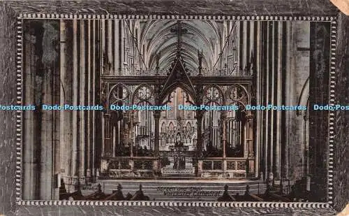 R333165 04486 Leinwand und Chor Worcester Cathedral Valentines Serie Crystoleum