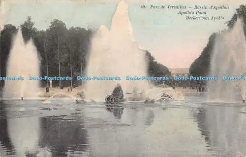 R331385 Parc de Versailles Apollo Pond 1913