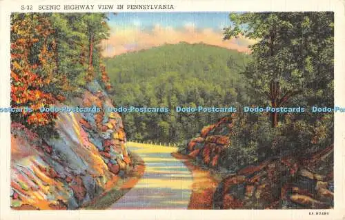 R331440 Scenic Highway View in Pennsylvania Lynn H Boyer C T Colortone