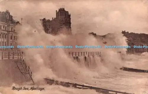 R333331 Rough Sea Hastings King Bros 1917