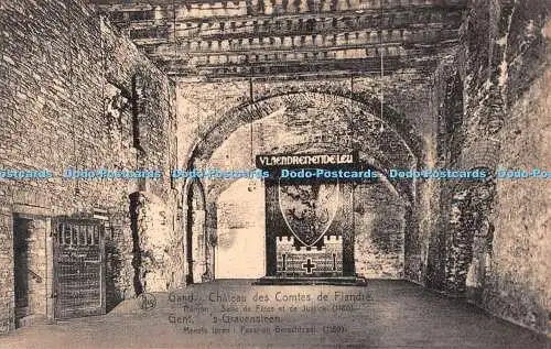R33344 Nels Gand Chateau des Comtes de Flandre Donjon Salle de Fetes et de Just