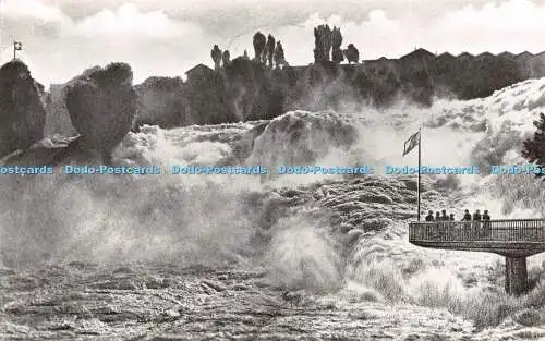 R335247 Rheinfall mit Fischetz Goetz Schloss Laufen am Rheinfall