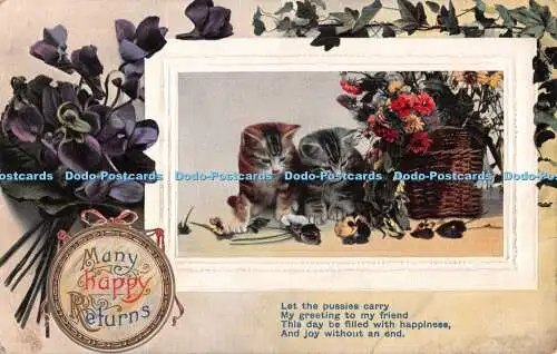 R333427 Viele Happy Returns Lassen Sie die Fotzen meinen Gruß an meinen Freund tragen Serie