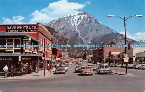 R335337 Banff Avenue and Cascade Mountain Banff National Park Canadian Rockies D