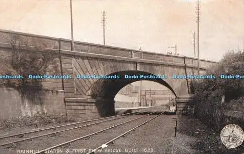 R333506 Rainhill Station und erste Schrägbrücke gebaut 1829 L und N W R zusätzlich