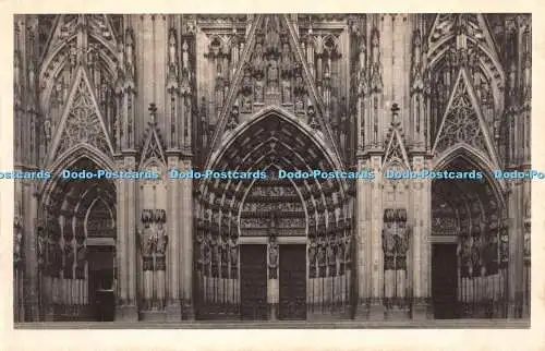 R331761 Köln am Rhein Dom Westportale Arthur Fischer