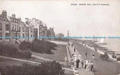 R331764 30569 Herne Bay South Parade Sepiatone Series Photochrom