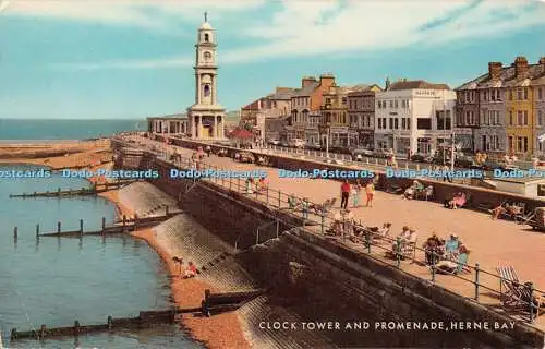 R333579 Herne Bay Clock Tower and Promenade J Salmon Cameracolour