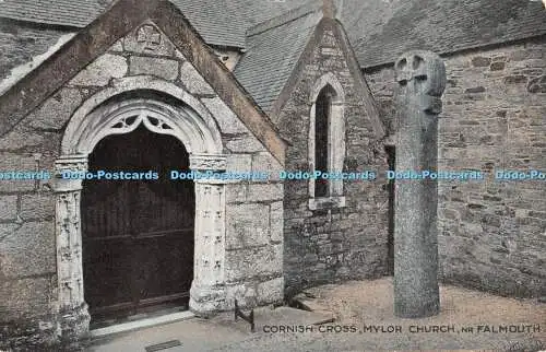 R335421 Cornish Cross Mylor Church Nr Falmouth Dennis 21957 1925