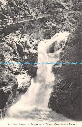 R335510 J J 7995 Servoz Gorges de la Diosaz Cascade des Danses Jullien freres