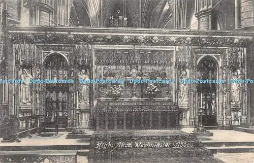 R333751 Westminster Abbey High Altar Valentines Serie