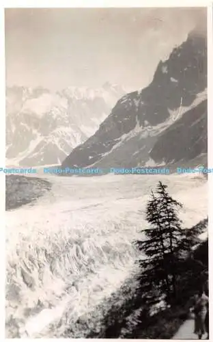 R335579 Unbekannter Ort Berge Winterszene alte Fotografie Postkarte