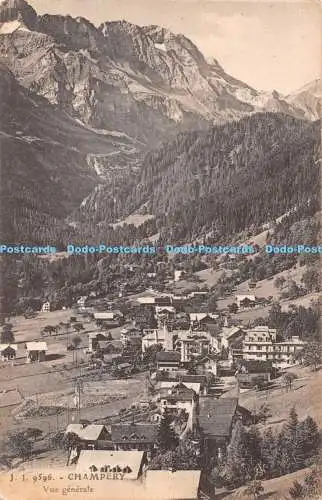 R335580 J J 9596 Champery Vue generale 1962 Jullien freres