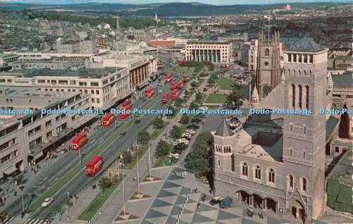 R333776 Plymouth Guildhall and Royal Parade Sellicks The Photographic Greeting C