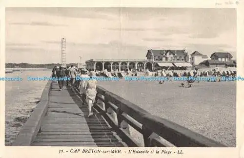 R332146 32 Cap Breton sur Mer LEstacade et la Plage LL Levy et Neurdein Reunis
