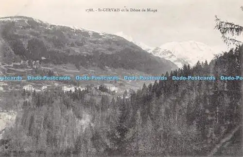 R334011 St Gervais et le Dome de Miage Pittier