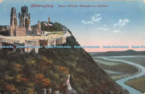 R334073 Hohensyburg Kaiser Wilhelm Denkmal mit Ruhrtal Hermann