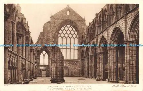 R335996 H 8 Palace of Holyroodhouse Holyrood Abbey The Nave H M Office of Works