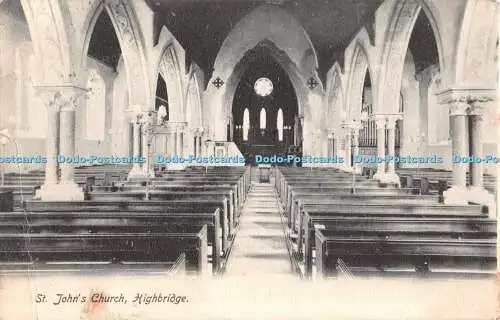 R33660 St Johns Church Highbridge H Perkins 1909