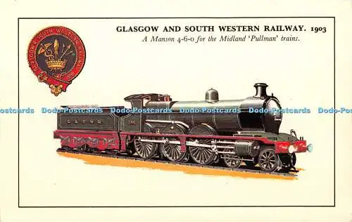 R336372 Glasgow and South Western Railway 1903 A Manson 4 6 0 für die Midland Pu