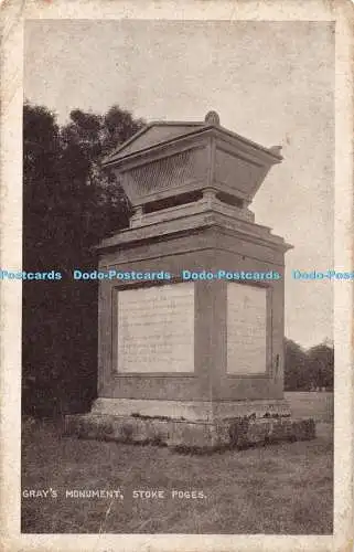 R338606 Stoke Poges graues Denkmal Postkarte