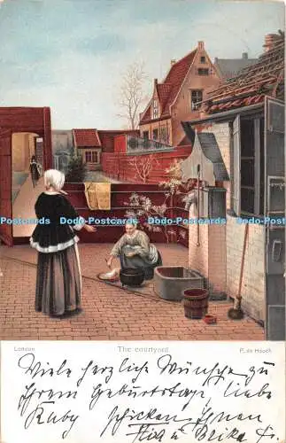 R336616 London The Courtyard Stengel P de Hooch 1907