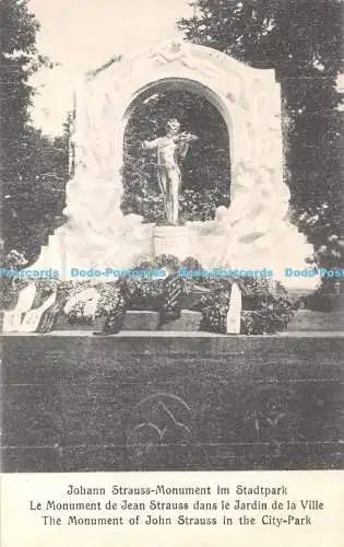 R336724 Das Denkmal Johann Strauss im Stadtpark B K W I