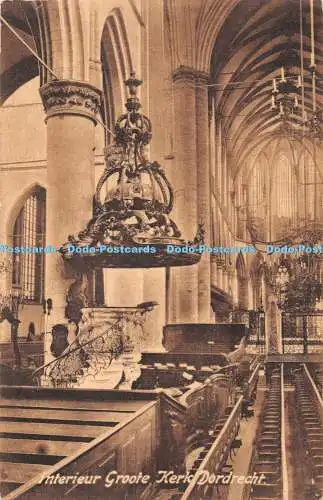 R340249 Interieur Groote Kerk Dordrecht J H van Beyneu