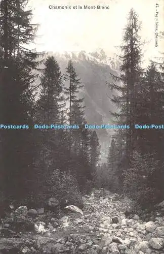 R336815 Chamonix et le Mont Blanc Neobromure Depose A Breger Freres Payot Freres