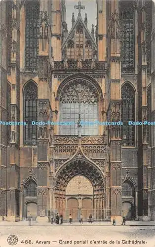 R340327 Anvers Grand portail d entree de la Cathedrale G Hermans