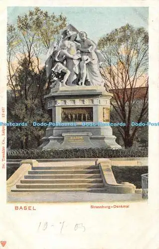 R336926 Strassburg Denkmal Basel Dr Trenkler 1903