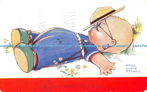 R338954 Lazy Bones Thats Me Valentine All Genuine Attwell Mabel Lucie Attwell 19