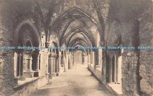 R340462 Gand Ruines de l Abbaye Saint Bavon Cloitre Cote Est a gauche l entree d