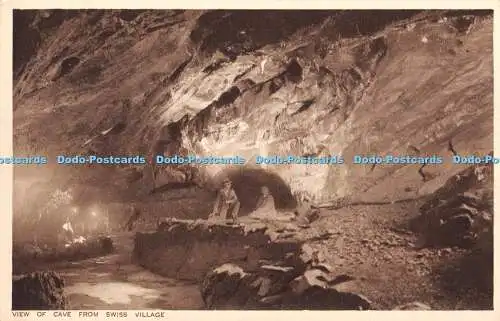 R339016 Blick auf die Höhle vom Schweizer Dorf A G H Gough Manager The Caves Cheddar