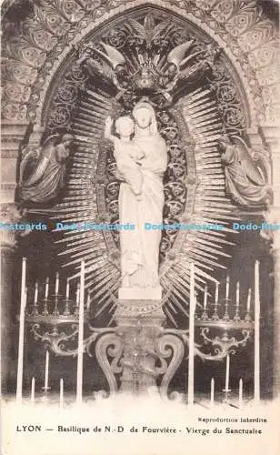 R337012 Lyon Basilique de N D de Fourviere Vierge du Sanctuaire