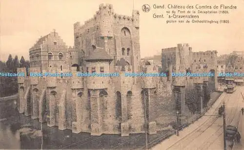 R340526 Gand Chateau des Comtes de Flandre vu du Pont de la Decapitation Nels Fr