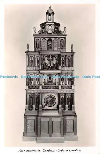 R337081 Alte Historische Original Goslarer Kunstuhr Erbaut von Bildhauer H Wecke